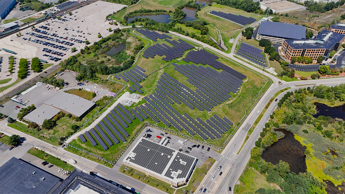 Complex Comercial Roof Solar + Ground Mount
