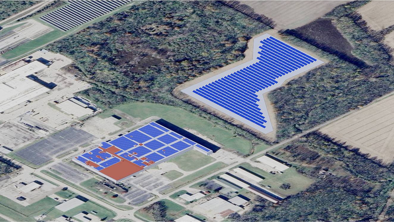 Complex Comercial Roof Solar + Ground Mount