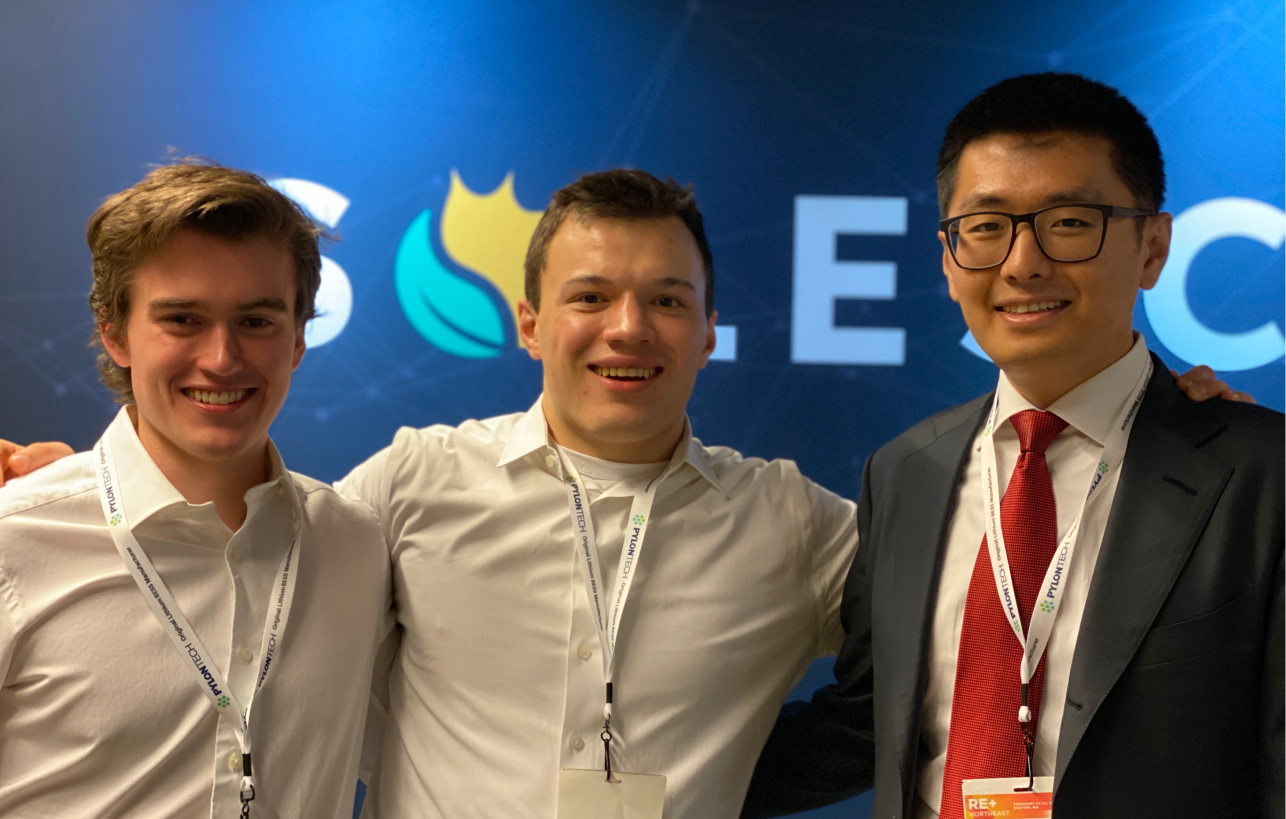 Solesca cofounders, left to right: Brendan Devine, Sam Schierloh, Tom Yao.